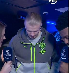 哈兰德：这场比赛肯定会很精彩；是否能逆转皇马？拭目以待吧