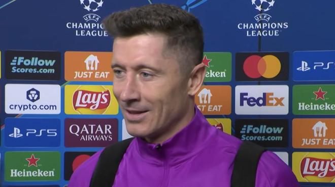 莱万：从比赛一开始我们就想要进球；相信球队会实现赛季目标